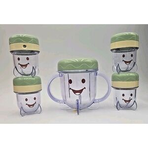 Magic Baby Bullet Replacement Part "Big" Cup 4 Date Dial Storage Containers